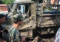 The scene of a bombing in Makhachkala earlier this month