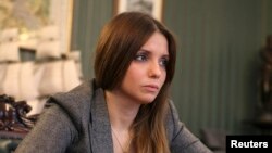Yevhenia Tymoshenko, the daughter of jailed opposition leader Yulia Tymoshenko (file photo)