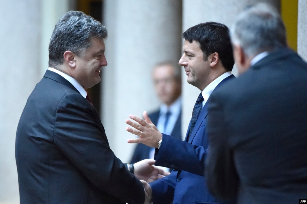 Порошенко прибув до Італії