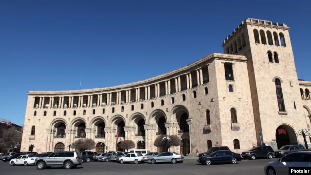 Armenia - The Foreign Ministry building in Yerevan, 23Mar2011.