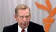 Vaclav Havel tokom posete Radiju Slobodna Evropa u martu 2009.
