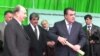 Aga Khan Lays Tajik-Afghan Bridge Stone