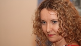 Tatyana Trubacheva, editor in chief of the opposition newspaper "Golos respubliki"