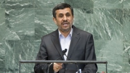 Iranian President Mahmud Ahmadinejad addresses the General Assembly’s high level meeting on September 24.