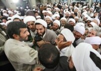President Ahmadinejad meeting with clerics in October 2006 (Fars)