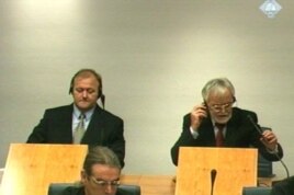 Vinko Martinović Štela i Mladen Naletilić Tuta tokom suđenja u Hagu, arhiv
