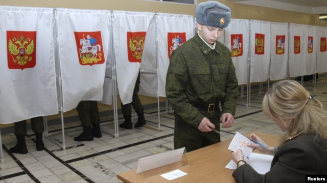 Officials from the ruling United Russia party say the election should serve as "a model for other countries" in terms of transparency. 