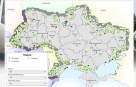 Интерактивная карта переходов на границах Украины (с сайта ПСУ)