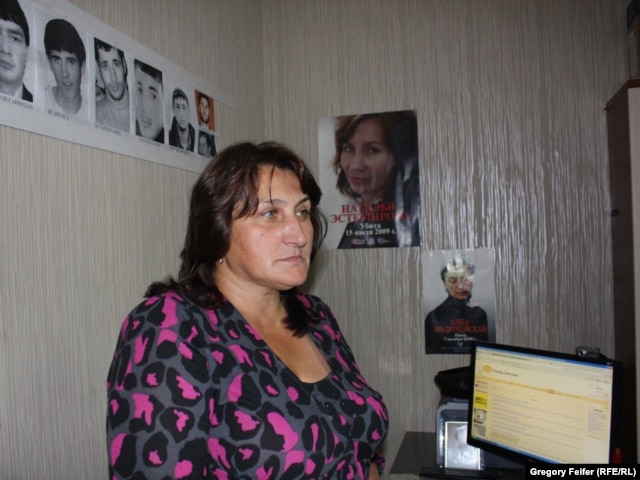 Svetlana Isayeva, head of the group Mothers of Daghestan for Human Rights, in Makhachkala.