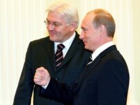 Putin and Steinmeier both downplayed tensions at a May 15 meeting (epa)