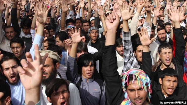 Protest u Kabulu protiv filma u kojem se ismeva prorok Muhamed, 17. septembar 2012.