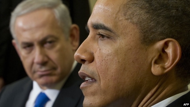 Președintele Barack Obama și premierul Benjamin Netanyahu la Casa Albă, în martie 2012