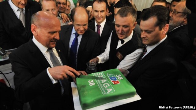 Slavlje u izbornom štabu SDA, 7. oktobar 2012.