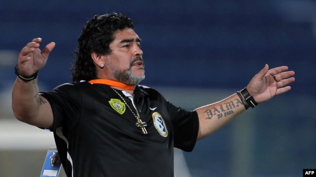 Argentinian soccer legend Diego Maradona has been jobless since being fired this summer as manager of the United Arab Emirates team Al-Wasl.