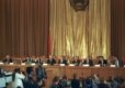 The leaders of the member states of the new CIS give a press conference in Almaty on December 12, 1991 (TASS)