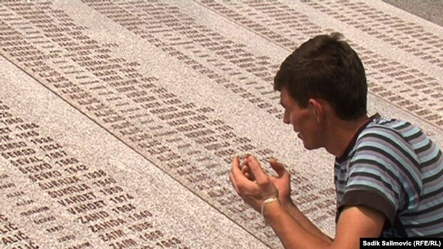 Izudin Alic visits the Srebrenica Genocide Memorial in the town of Potocari 