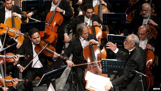 The Tehran Symphony Orchestra performing in February 2012
