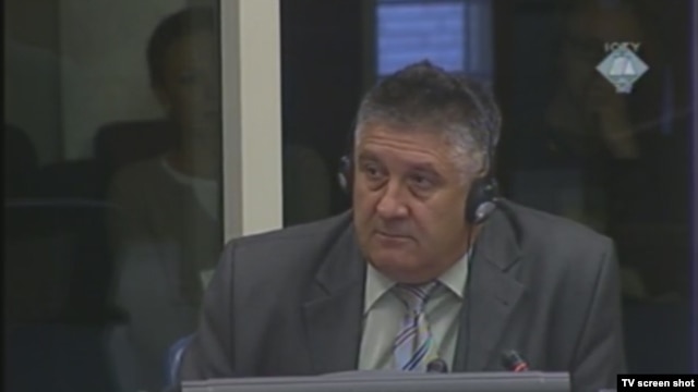 Svjedok Blagoje Kovačević u sudnici 18. listopada 2012.