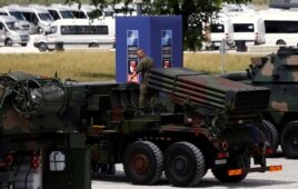 Выставка вооружений армии Польши в Варшаве на время саммита НАТО. 7 июля