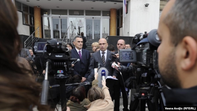 Serbia - Representatives of the association of lawyers "Vukovar 1991", former prisoners of camps  camps at Begejci, Stajicevo, Sremska Mitrovica, Nis and Belgrade, 10Nov2011