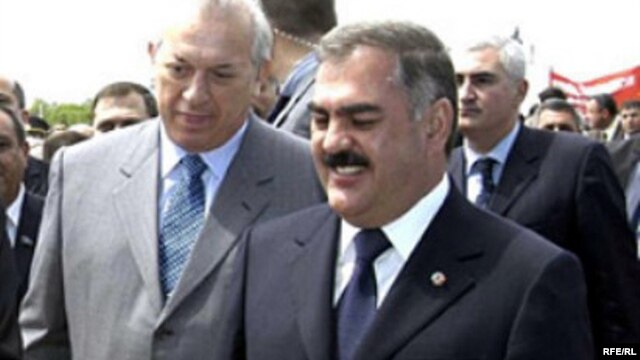 Vasif Talibov (right) is the head the autonomous exclave
