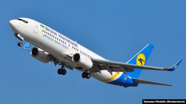 Літак авіакомпанії «Міжнародні авіалінії України»