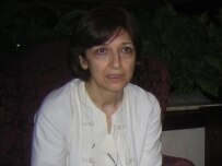 Radio Farda broadcaster Parnaz Azima after her arrival in Washington on September 18 (RFE/RL)