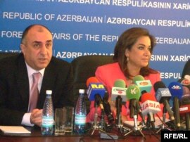 ATƏT sədri Dora Bakoyannis və Xarici İşlər naziri Elmar Məmmədyarov