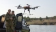 Ukrainian servicemen operate a drone during training exercises near Mariupol earlier this week. 