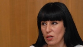 Armenia -- Naira Zohrabian, MP from "Prosperous Armenia" party at a press conference, 29Jun2009