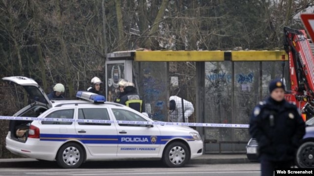 Mjesto eksplozije u Zagrebu