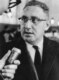 Future U.S. Secretary of State Henry Kissinger is interviewed by Radio Free Europe in 1962.