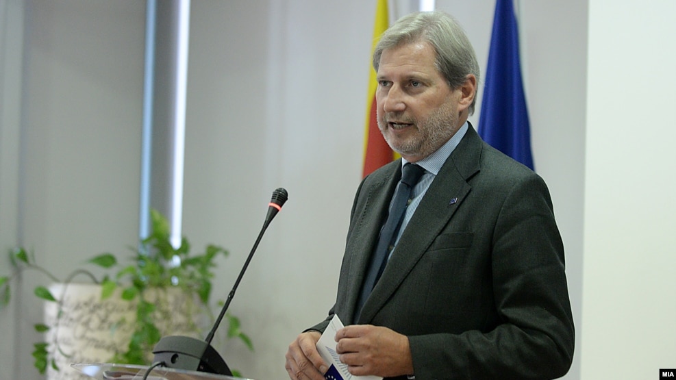 EU Commissioner for European Neighborhood Policy & Enlargement Negotiations Johannes Hahn (file photo)