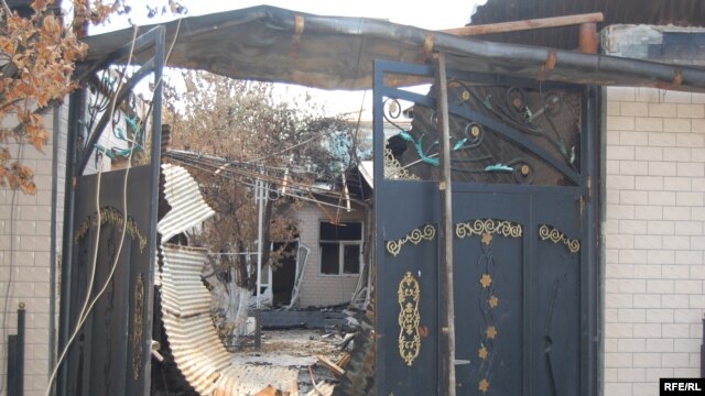 A house torched in the Osh violence in June 2010