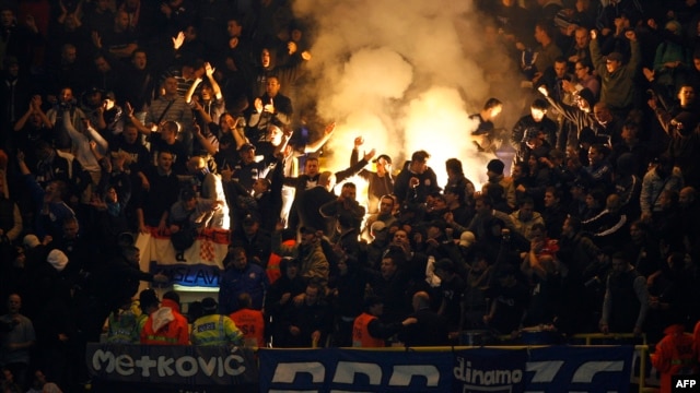 Many of Dinamo Zagreb's hard-core "ultra" fans have long been associated with nationalist causes.