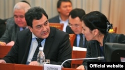 Shamil Atakhanov (left, in file photo) previously headed the Kyrgyz National Security Committee.