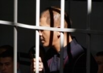 Defendant during the trial