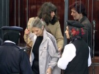 The defendants leaving court in Tripoli in December 2006 (epa)