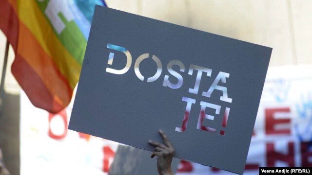 Jedan od protesta LGBT zajednice u Beogradu 2011. godine