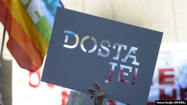 Jedan od protesta LGBT aktivista u Beogradu