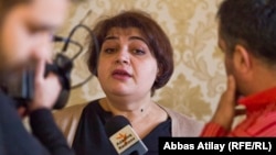 RFE/RL Journalist Khadija Ismayilova in Baku, 18 February 2014