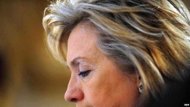 U.K. - Hillary Clinton, US Secretary of State at the start of the conference in the Plenary room at Lancaster House during the Afghanistan Conference in London, 28Jan2010
