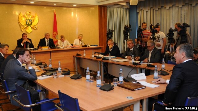Milo Đukanović na saslušanju pred Anketnim odborom, 28. septembar 2012.