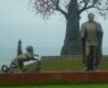 And his personality cult is enshrined in a statue -- one of many throughout Kazakhstan --on the shore of lake Issyk-Kul.