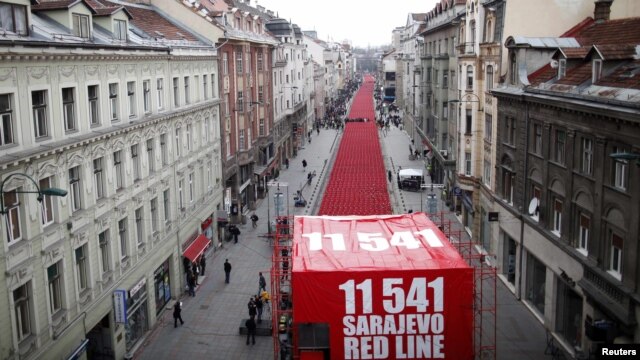 Obilježavanje 20. godišnjice opsade Sarajeva, 6. april 2012.