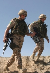 German ISAF soldiers on patrol in the Kabul region in April (epa)