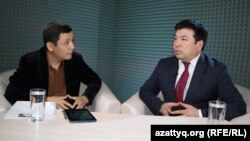 Азаттық журналисті Қасым Аманжол мен «EdTech» халықаралық білім орталығы жетекшісі Ғани БейсембаевАлматы, AzattyqLive студиясы, 04 сәуір 2016 жыл.