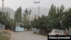 A view of the Ungar-Too disputed territory on the border between Kyrgyzstan and Uzbekistan.