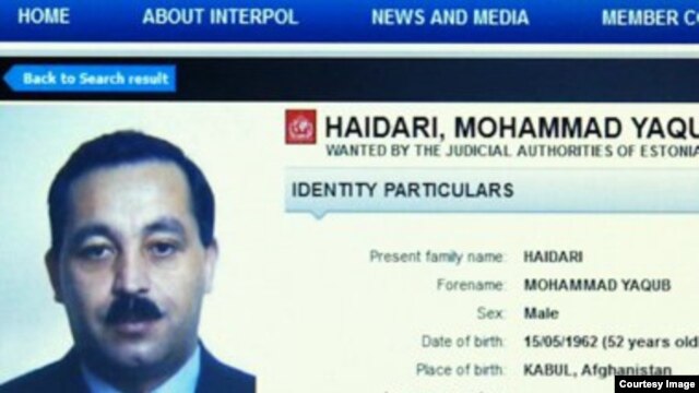 The Interpol &quot;wanted&quot; listing for Mohammad Yaqub Haidari, a nominee for agriculture minister - D645A73E-77B6-4D34-9CB7-1064A5A6D626_w640_r1_s