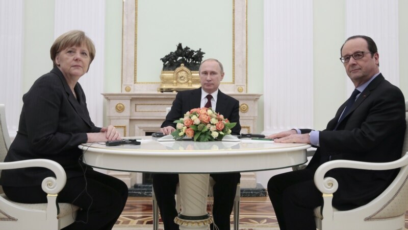 Меркель, Олланд и Путин ведут переговоры в Москве
